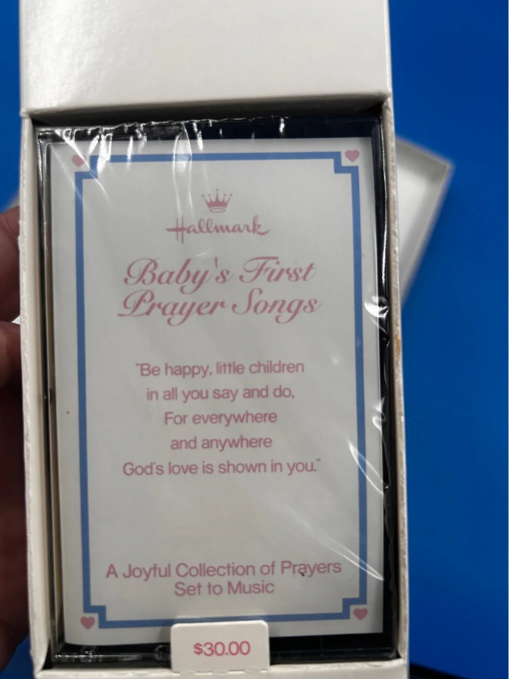 Baby's Book of Prayers Keepsake Set - Hallmark - White with Pink & Blue Accents